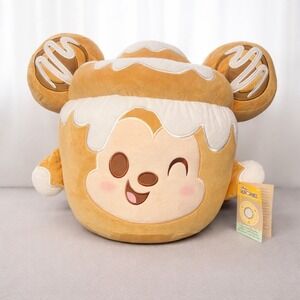 Disney Munchlings Mickey Mouse Cinnamon Roll Large Plush Baked Treats New